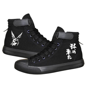 Anime My Hero Academia Izuku Midoriya High Tops Casual Canvas Shoes Unisex Sneakers Luminous