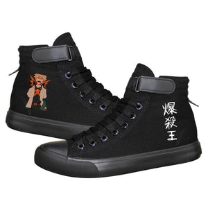 Anime My Hero Academia bakugou katsuki High Tops Casual Canvas Shoes Unisex Sneakers For Kids Luminous