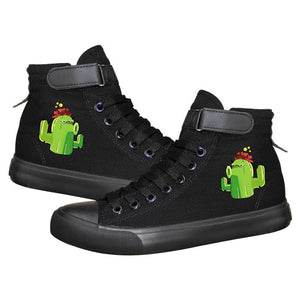 Game Plants VS Zombies High Top Sneaker Cosplay Shoes For Kids