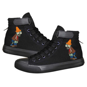 Game Plants VS Zombies 2 High Top Sneaker Cosplay Shoes For Kids