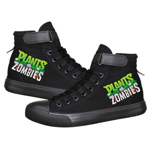 Game Plants VS Zombies 2 High Top Sneaker Cosplay Shoes For Kids