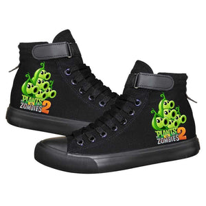 Game Plants VS Zombies 2 High Top Sneaker Cosplay Shoes For Kids