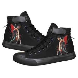 Game Devil May Cry 5 DMC Dante Nero High Top Sneaker Cosplay Shoes For Kids
