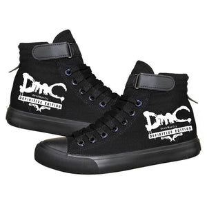 Game Devil May Cry 5 DMC Dante Nero High Top Sneaker Cosplay Shoes For Kids