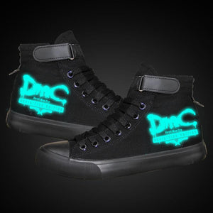 Game Devil May Cry 5 DMC Dante Nero High Top Sneaker Cosplay Shoes For Kids