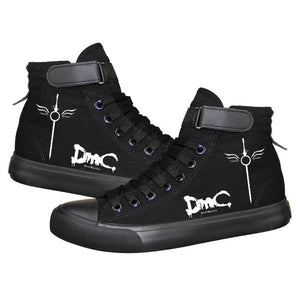 Game Devil May Cry 5 DMC Dante Nero High Top Sneaker Cosplay Shoes For Kids