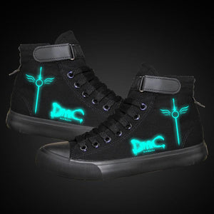 Game Devil May Cry 5 DMC Dante Nero High Top Sneaker Cosplay Shoes For Kids