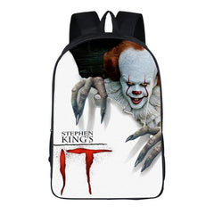 Horror Movie Pennywise IT Pet Sematary Stephen King Clown Backpack School Sports Bag