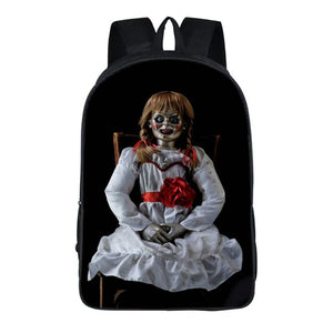 Horror Movie The Conjuring Annabella Backpack School Sports Bag