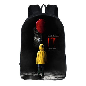 Horror Movie Pennywise IT Clown Backpack School Sports Bag