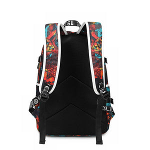 Dragon Ball Goku #10 USB Charging Backpack School NoteBook Laptop Travel Bags