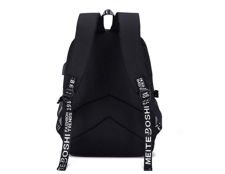 Spiderman Venom Superhero USB Charging Backpack School Note Book Laptop Travel Bags