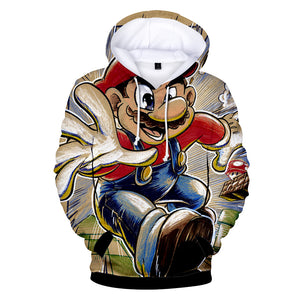 Mario #10 Cosplay Sweater Hoodie Sweatshirt Coat  For Kids Adults