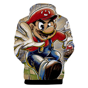 Mario #10 Cosplay Sweater Hoodie Sweatshirt Coat  For Kids Adults
