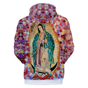 Our Lady of Guadalupe #4 Cosplay Sweater Hoodie Sweatshirt Coat  For Kids Adults