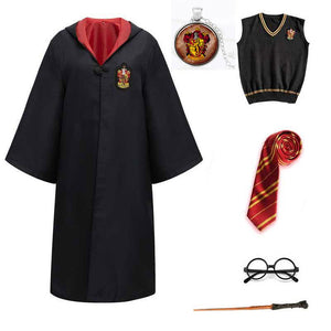 Harry Potter #1 Robe Cloak Clothes Gryffindor Quidditch Costume Magic School Party Uniform Cosplay Halloween Costume