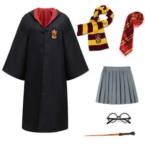 Harry Potter #9 Cosplay  Robe Cloak Clothes Gryffindor Costume Magic School Party Uniform