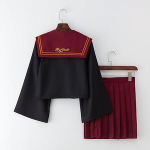 Harry Potter Gryffindor Slytherin Japanese School Uniforms For Girls Sailor Pleated Skirt JK Sets Uniform
