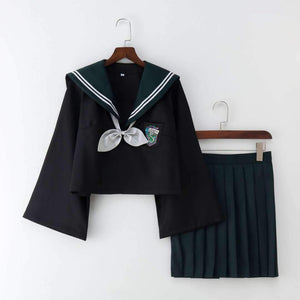 Harry Potter Gryffindor Slytherin Japanese School Uniforms For Girls Sailor Pleated Skirt JK Sets Uniform