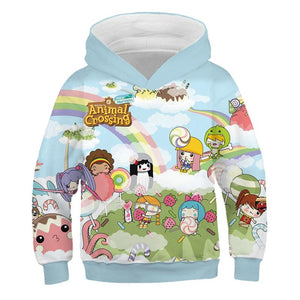 2020 Animal Crossing Hoodies Kids Jogger Jumper Pullovers Leisure Fashion Sweatshirts