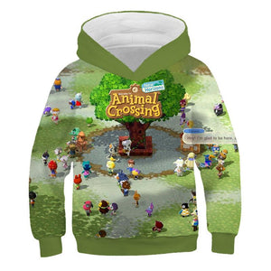 2020 Animal Crossing Hoodies Kids Jogger Jumper Pullovers Leisure Fashion Sweatshirts