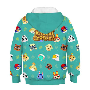 2020 Animal Crossing Hoodies Kids Jogger Jumper Pullovers Leisure Fashion Sweatshirts