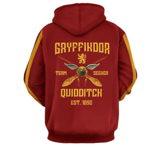 Harry Potter Gryffindor Hufflepuff Ravenclaw Slytherin Hoodie Sweatshirt Sweater Unisex Jacket Coat