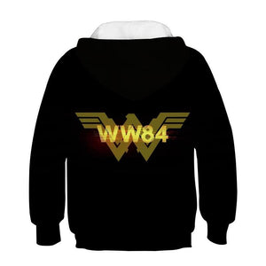 2020 Wonder Woman 1984 Casual Hoodie Sweatshirt Sweater Unisex Hoody for Kids