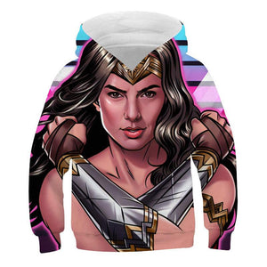 2020 Wonder Woman 1984 Casual Hoodie Sweatshirt Sweater Unisex Hoody for Kids