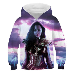 2020 Wonder Woman 1984 Casual Hoodie Sweatshirt Sweater Unisex Hoody for Kids