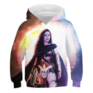 2020 Wonder Woman 1984 Casual Hoodie Sweatshirt Sweater Unisex Hoody for Kids