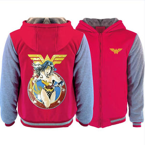 DC Wonder Woman Winter Hoodie Sweatshirt Sweater Unisex Hoody Coat