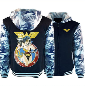DC Wonder Woman Winter Hoodie Sweatshirt Sweater Unisex Hoody Coat