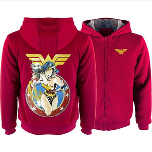 DC Wonder Woman Winter Hoodie Sweatshirt Sweater Unisex Hoody Coat