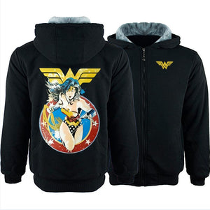DC Wonder Woman Winter Hoodie Sweatshirt Sweater Unisex Hoody Coat