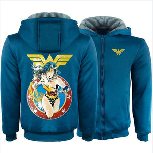 DC Wonder Woman Winter Hoodie Sweatshirt Sweater Unisex Hoody Coat