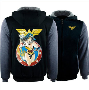 DC Wonder Woman Winter Hoodie Sweatshirt Sweater Unisex Hoody Coat
