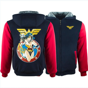 DC Wonder Woman Winter Hoodie Sweatshirt Sweater Unisex Hoody Coat