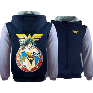 DC Wonder Woman Winter Hoodie Sweatshirt Sweater Unisex Hoody Coat