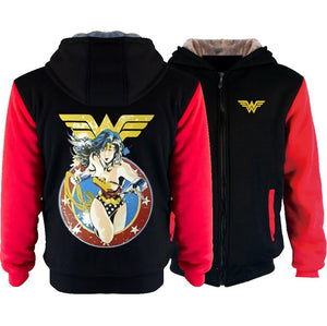 DC Wonder Woman Winter Hoodie Sweatshirt Sweater Unisex Hoody Coat
