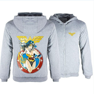DC Wonder Woman Winter Hoodie Sweatshirt Sweater Unisex Hoody Coat