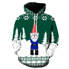 Christmas Santa Casual Hoodie Presents Sweatshirt Sweater Christmas Gifts Unisex Hoody Coat for Adults