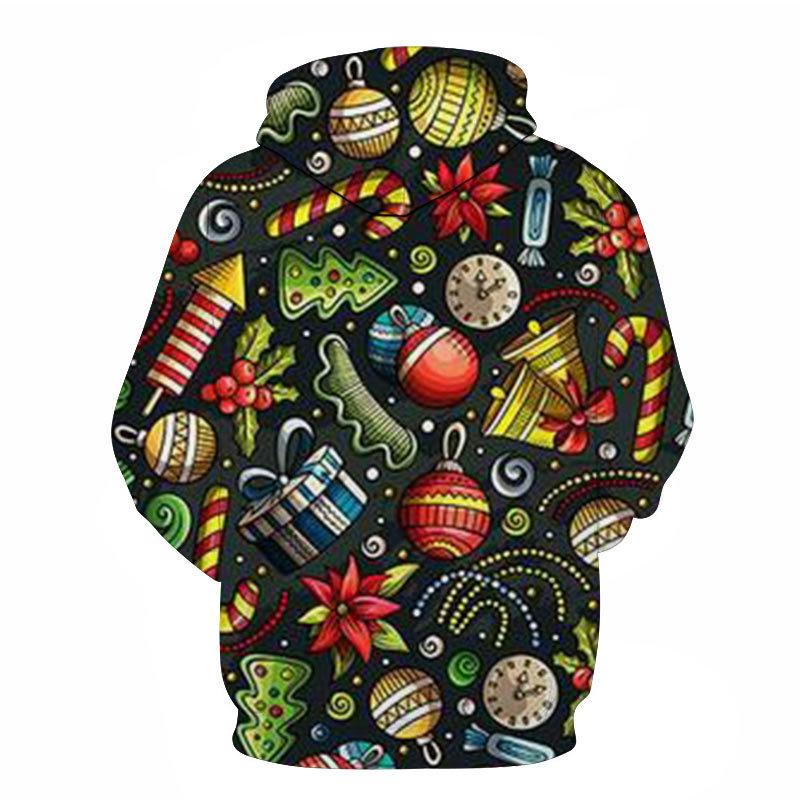Christmas Gift Casual Hoodie Presents Sweatshirt Sweater Christmas Gifts Unisex Hoody Coat for Adults