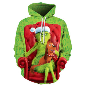 The Grinch #1 3D Printed Hoodie Sweatshirt Sweater Unisex Jacket Coat for Adults