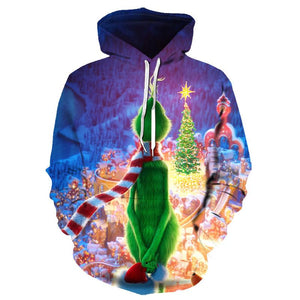 The Grinch #2 3D Printed Hoodie Sweatshirt Sweater Unisex Jacket Coat for Adults