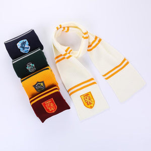 Harry Potter Gryffindor Hufflepuff Ravenclaw Slytherin Cosplay Scarf Cotton Wrap Soft Warm