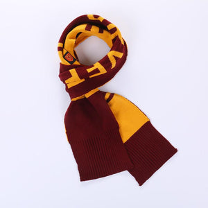 Harry Potter Gryffindor Hufflepuff Ravenclaw Slytherin Knitted Scarf Wrap Soft Warm