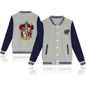 Harry Potter Gryffindor Baseball Jacket Casual Sweater Coat