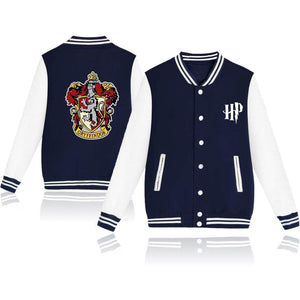 Harry Potter Gryffindor Baseball Jacket Casual Sweater Coat