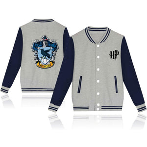 Harry Potter Ravenclaw Baseball Jacket Casual Sweater Coat